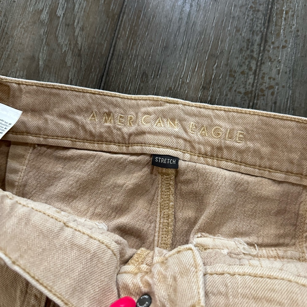 American Eagle Outfitters Tan Wide Leg Jeans - Picture 4 of 11